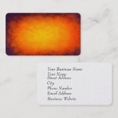 Paarse en oranje zonsondergang visitekaartje (Voorkant / Achterkant)