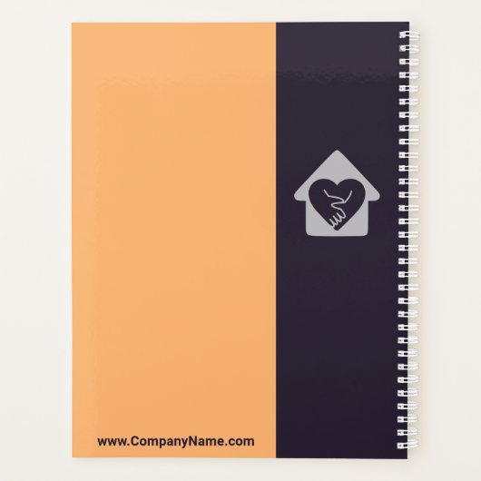 Paarse en Oranje zorgplanner Planner (Achterkant)