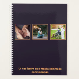 Paarse en Oranje zorgplanner Planner