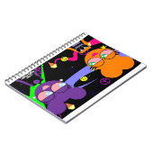 paarse en oranjestrieke specialiteit *gemapeld* la notitieboek (Linkerzijde)