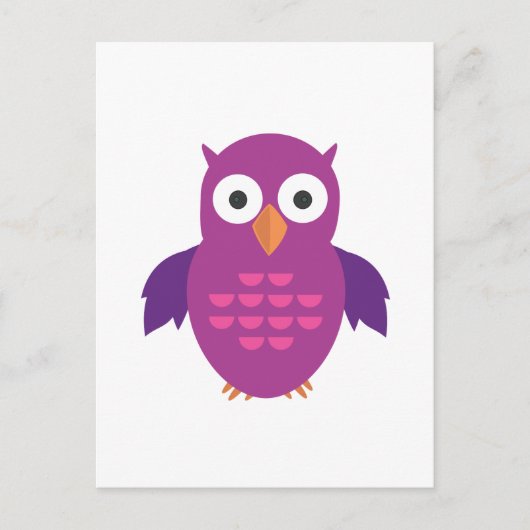 Paarse en Paarse boomgaarden Briefkaart (Voorkant)