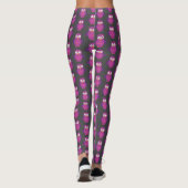 Paarse en Paarse boomgaarden Leggings (Achterkant)