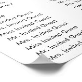 Paarse en paarsige waterverf bloemstuk zittijdkaar poster (Hoek)