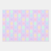 PAARSE EN PASTEL GECOLORED EASTER BUNNY PAWS INPAKPAPIER VEL (Voorkant 2)