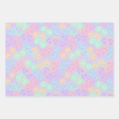 PAARSE EN PASTEL GECOLORED EASTER BUNNY PAWS INPAKPAPIER VEL (Voorkant)