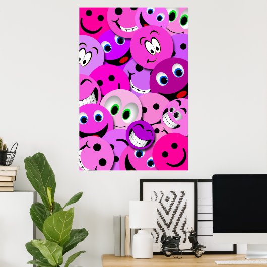 PAARSE EN PINKFEITEN POSTER COLLAGE (Thuiskantoor)