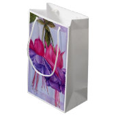 PAARSE EN PINKFUCHSIESTROOM KLEIN CADEAUZAKJE (Achterkant Gekanteld)