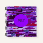 Paarse en rode alk notitieboek (Voorkant)
