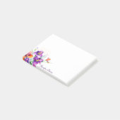 Paarse en rode gepersonaliseerde Iris Post-it® Notes (Schuin)