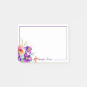 Paarse en rode gepersonaliseerde Iris Post-it® Notes (Voorkant)
