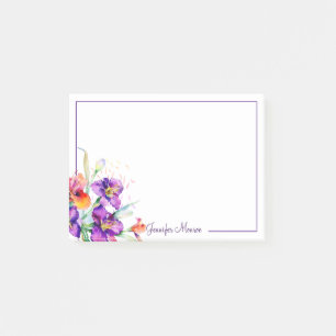 Paarse en rode gepersonaliseerde Iris Post-it® Notes