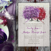 Paarse en rode hals kaart