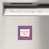 Paarse en rode homeschool mama magneet (Insitu (Vaatwasser))