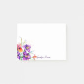 Paarse en rode Iris gepersonaliseerd Post-it® Notes (Voorkant)