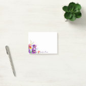 Paarse en rode Iris gepersonaliseerd Post-it® Notes (Kantoor)