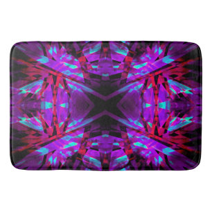Paarse en rode kaleidoscoop badmat