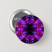 Paarse en rode kaleidoscoop ronde button 5,7 cm (Voorkant /achterkant)