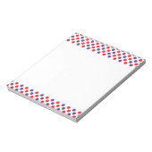 Paarse en rode pokkendots notitieblok (Linkerzijde)