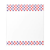 Paarse en rode pokkendots notitieblok (Voorkant)