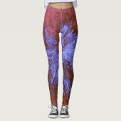 Paarse en rode schildpad leggings (Voorkant)