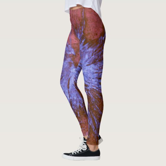 Paarse en rode schildpad leggings (Links)