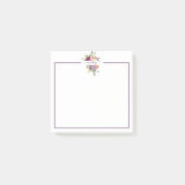 Paarse en rode waterverf post-it® notes (Voorkant)