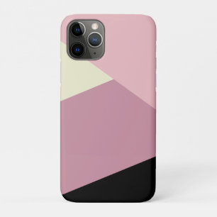 Paarse en roomvormig, minimaal abstracte geometris Case-Mate iPhone case