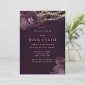 Paarse en Roos gouden peroneschower Kaart (Staand voorkant)