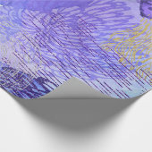 Paarse en roze Abstracte achtergrond Cadeaupapier (Hoek)