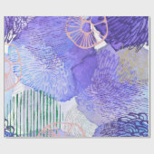 Paarse en roze Abstracte achtergrond Cadeaupapier (Vlak)