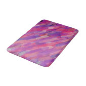 Paarse en roze Abstracte patroonplaat Badmat (Gekanteld)