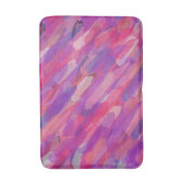 Paarse en roze Abstracte patroonplaat Badmat (Voorkant Verticaal)