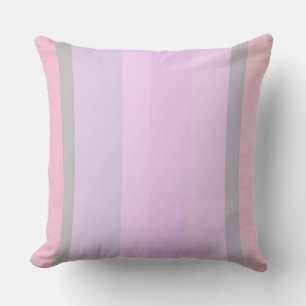 Paarse en roze Abstracte strepen Kussen