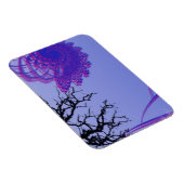 Paarse en roze afmetingen in het bos magneet (Rechterzijde)