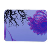 Paarse en roze afmetingen in het bos magneet (Horizontaal)