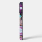 Paarse en Roze Agaat Plakken met Goud Case-Mate iPhone Case (Achterkant / Links)