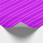 Paarse en roze band hippie patroon cadeaupapier (Hoek)