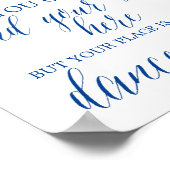 Paarse en roze bloemen Bodemafbrekende bordjes Poster (Hoek)