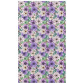 Paarse en roze bloemen tafelkleed (Voorkant)
