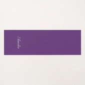 Paarse en roze bloemen yogamat (Achterkant (horizontaal))