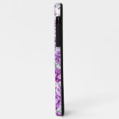 Paarse en roze bloemenclusters Case-Mate iPhone case (Achterkant/links)