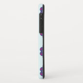 Paarse en roze bloemvormen illustratie Case-Mate iPhone case (Achterkant/links)