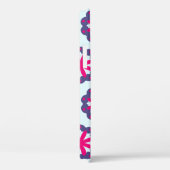 Paarse en roze bloemvormen illustratie Case-Mate iPhone case (Achterkant / Rechts)