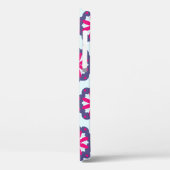 Paarse en roze bloemvormen illustratie Case-Mate iPhone case (Achterkant / Links)