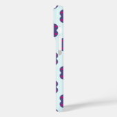 Paarse en roze bloemvormen illustratie Case-Mate iPhone case (Achterkant / Links)