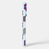Paarse en roze bloemvormen illustratie Case-Mate iPhone case (Achterkant / Rechts)