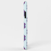 Paarse en roze bloemvormen illustratie Case-Mate iPhone case (Achterkant/rechts)