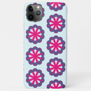 Paarse en roze bloemvormen illustratie Case-Mate iPhone case