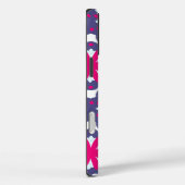 Paarse en roze bloemvormen illustratie Case-Mate iPhone case (Achterkant / Rechts)