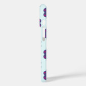 Paarse en roze bloemvormen illustratie Case-Mate iPhone case (Achterkant / Links)
